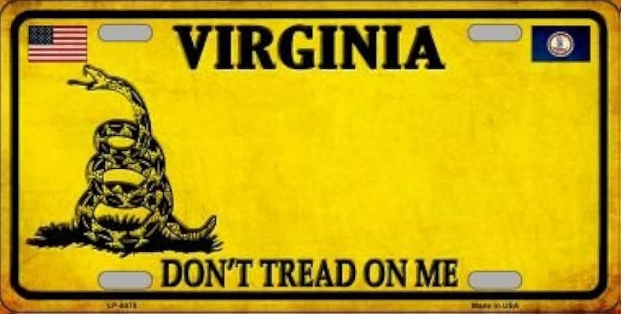 Virginia | Don't Tread On Me |  Vanity Plate |